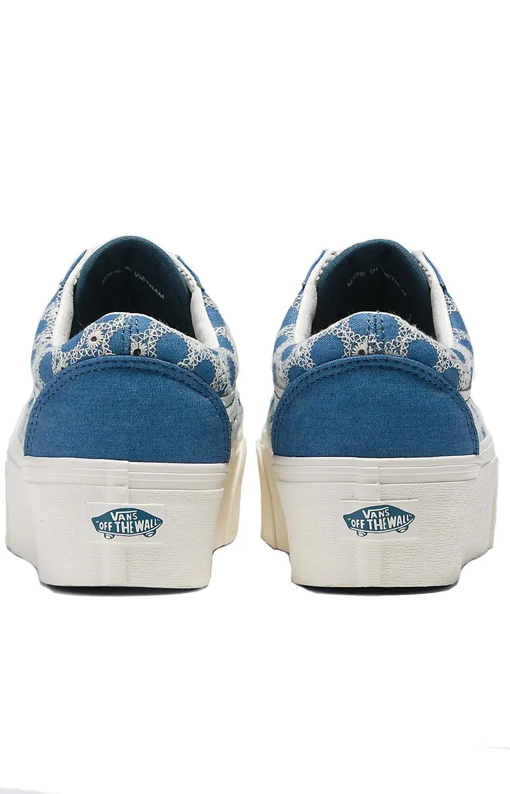 (7Q5MBLU) Denim Mix Old Skool Stackform Shoes - Blue