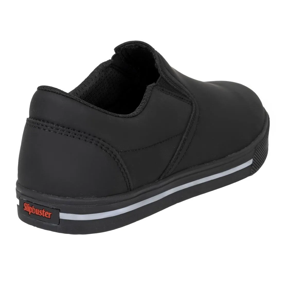 BA062-46 Slipbuster Recycled Microfibre Slip-on Shoe Matte Black 46