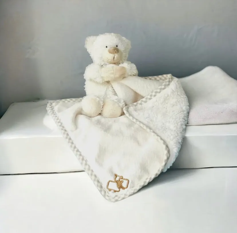 Baby Bear Comfort Blanket Baby Newborn Gift Baby Shower Gift Soft Teddy Bear Comforter