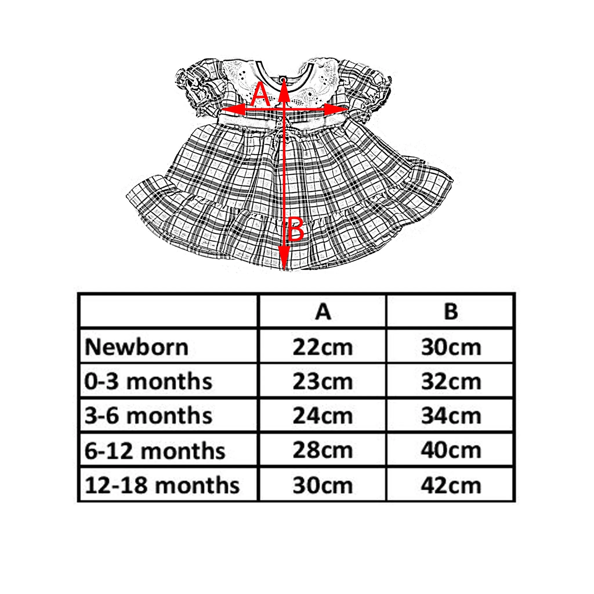 Baby Girls Red Tartan Dress and Jacket