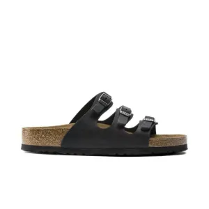 Birkenstock Women's Florida Soft Footbed - Black Oiled Leather