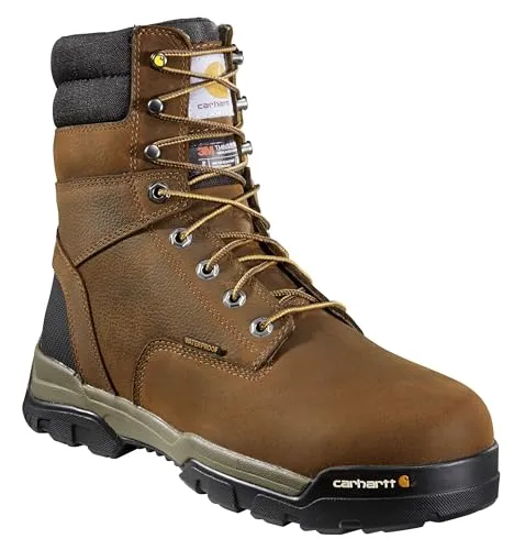 Carhartt CME8047 Men's Ground Force 8" Waterproof Insulated Soft Toe Work Boot Construction