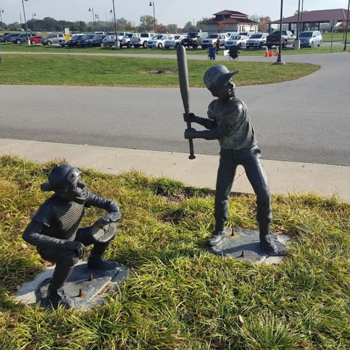 Catcher Dreams Baseball Statue