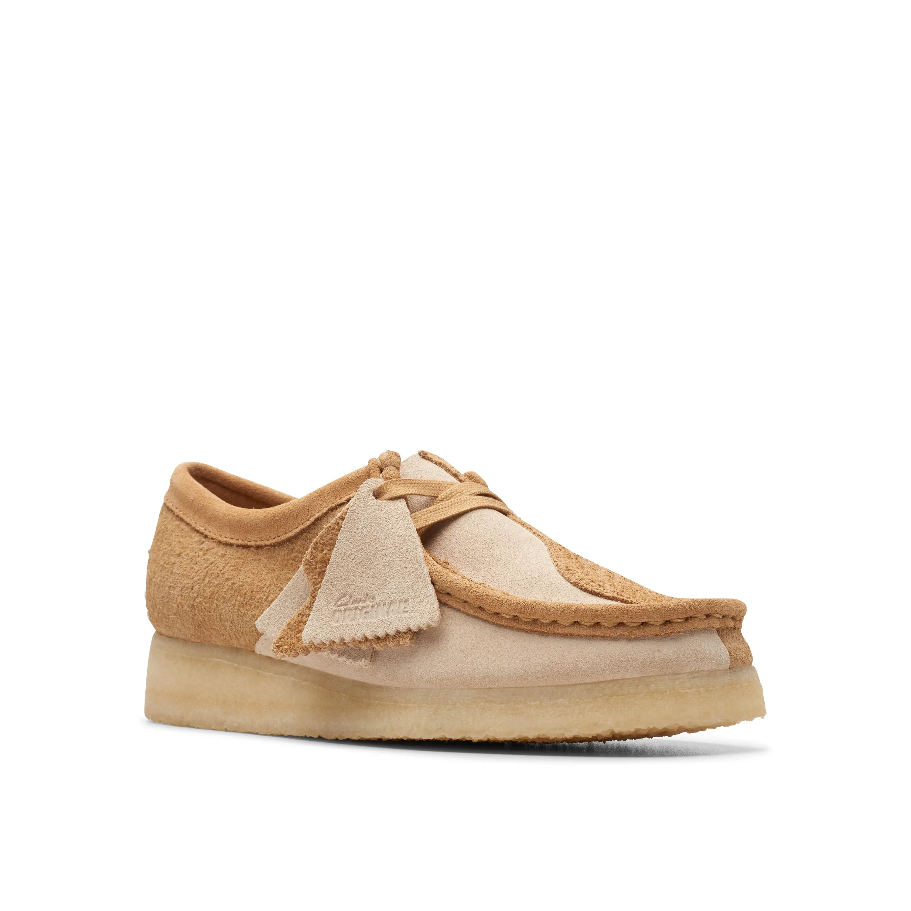 Clarks Women's Wallabee in Mid Tan Combi