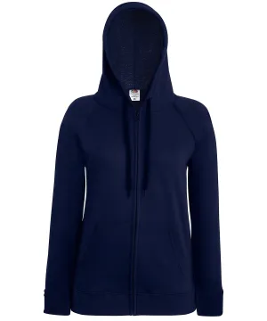 Deep Navy - Women's lightweight hooded sweatshirt jacket