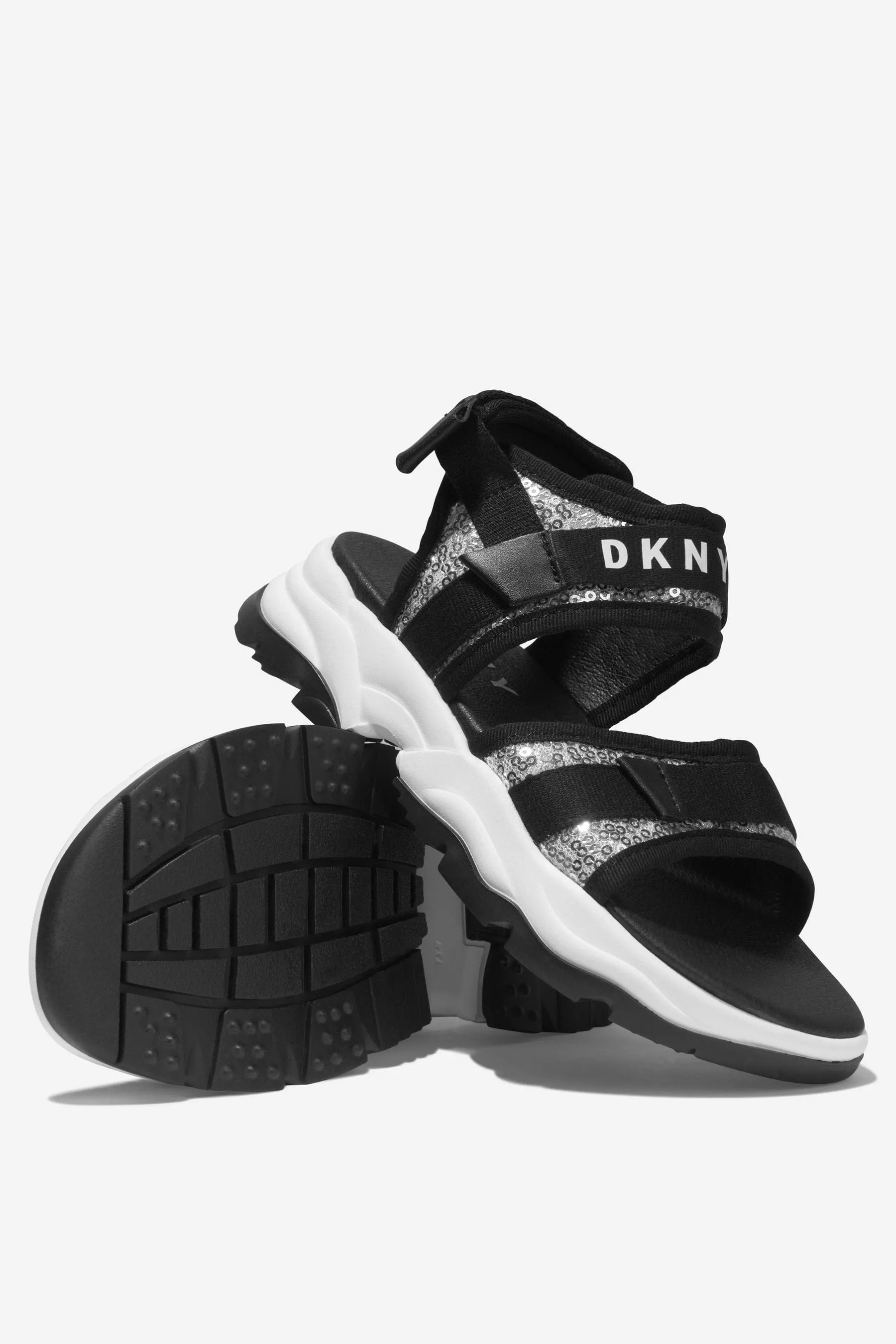 DKNY Girls Bicolour Logo Sandals