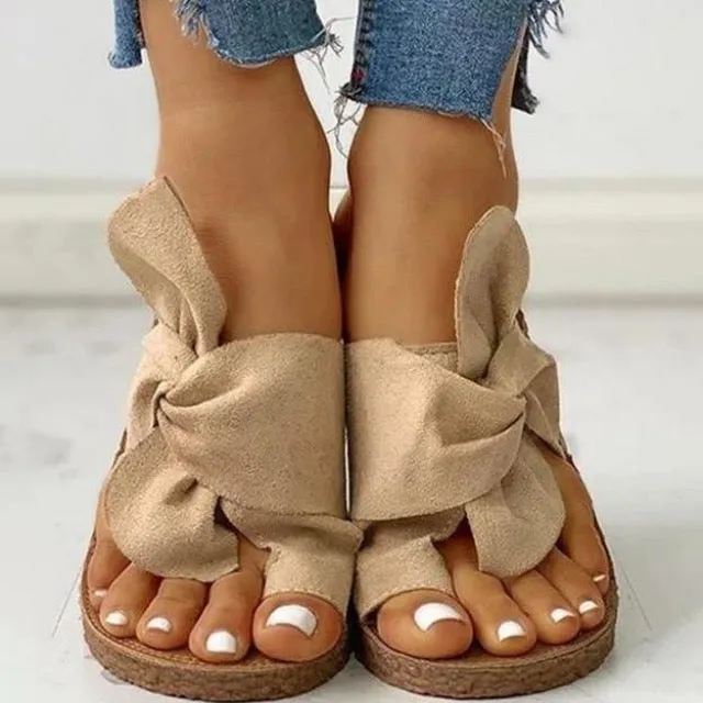 Flops Bow Front Open Sandals