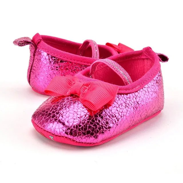 Flower Moccasins Newborn Girls Boots 0-18 Months