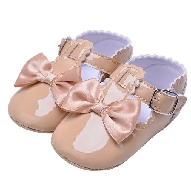 Flower Moccasins Newborn Girls Boots 0-18 Months