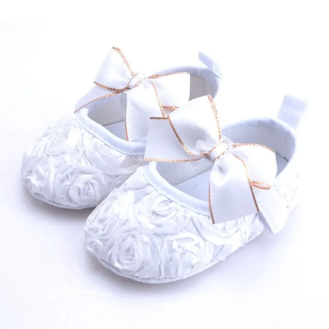 Flower Moccasins Newborn Girls Boots 0-18 Months