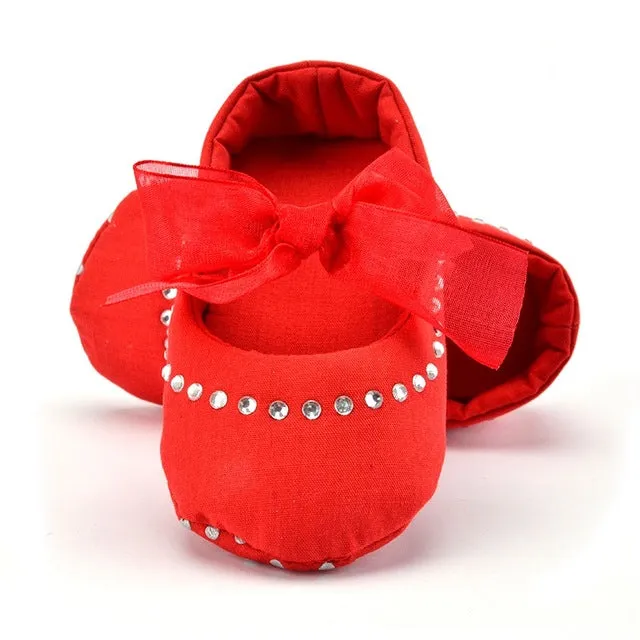 Flower Moccasins Newborn Girls Boots 0-18 Months