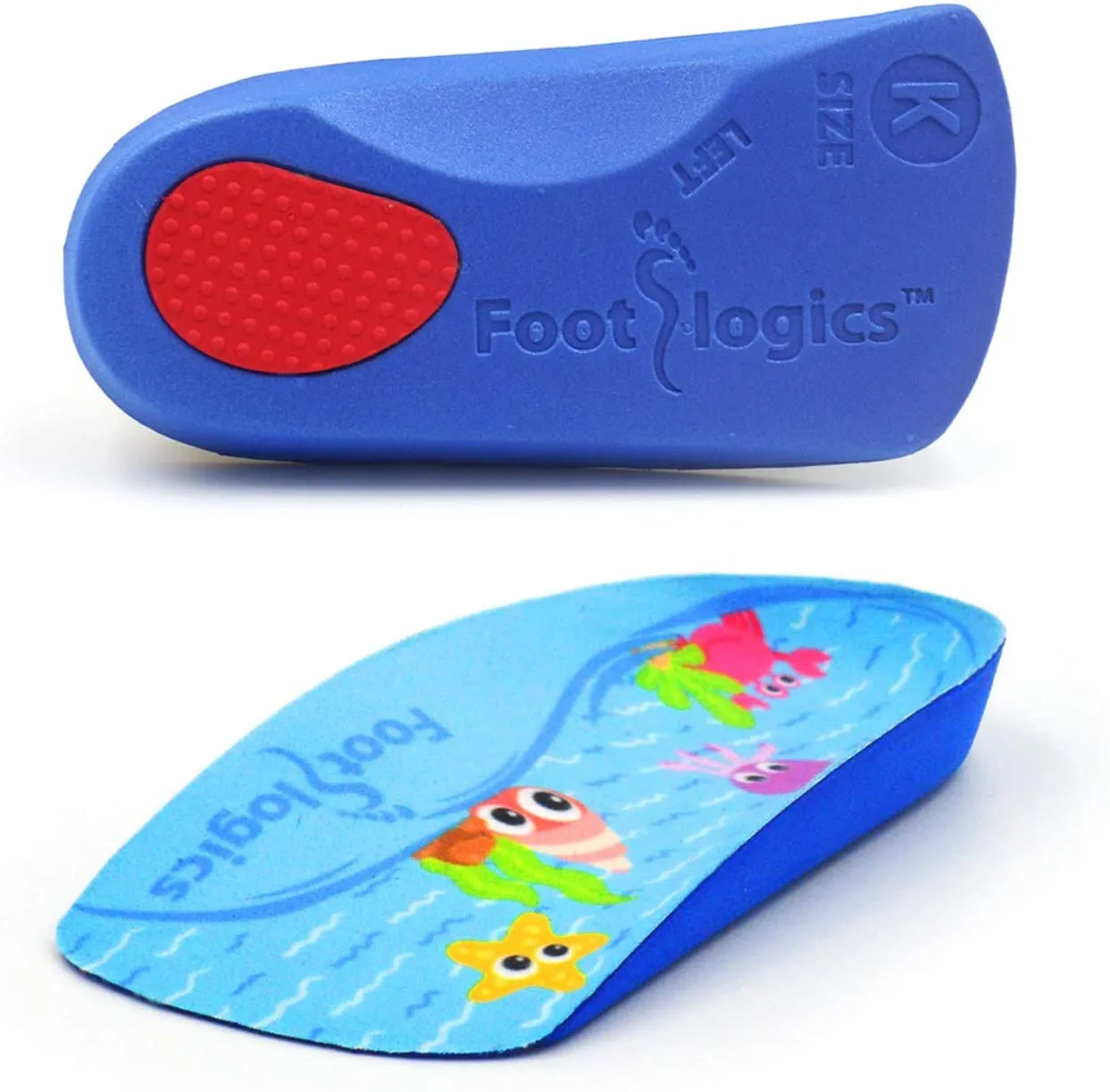 Footlogics Fun Kids Orthotic Shoe Insoles with Arch Support for Children’s Heel Pain