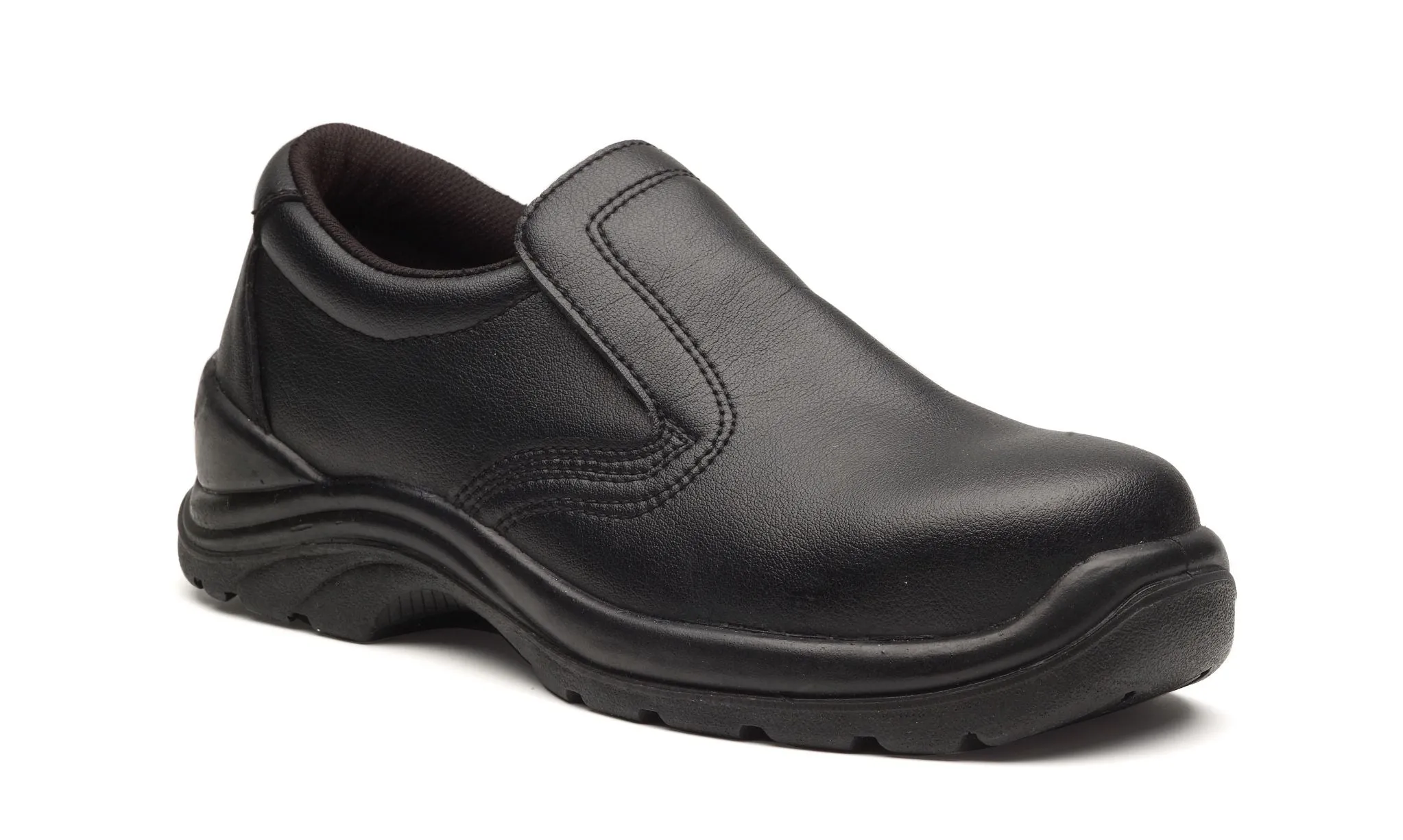 Genware 04160-07 Toffeln Safety Lite Slip On Shoe Size 7