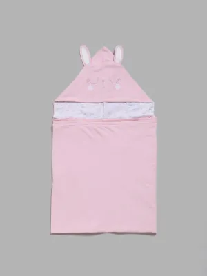 HOP Baby Pink Bunny Newborn Blanket