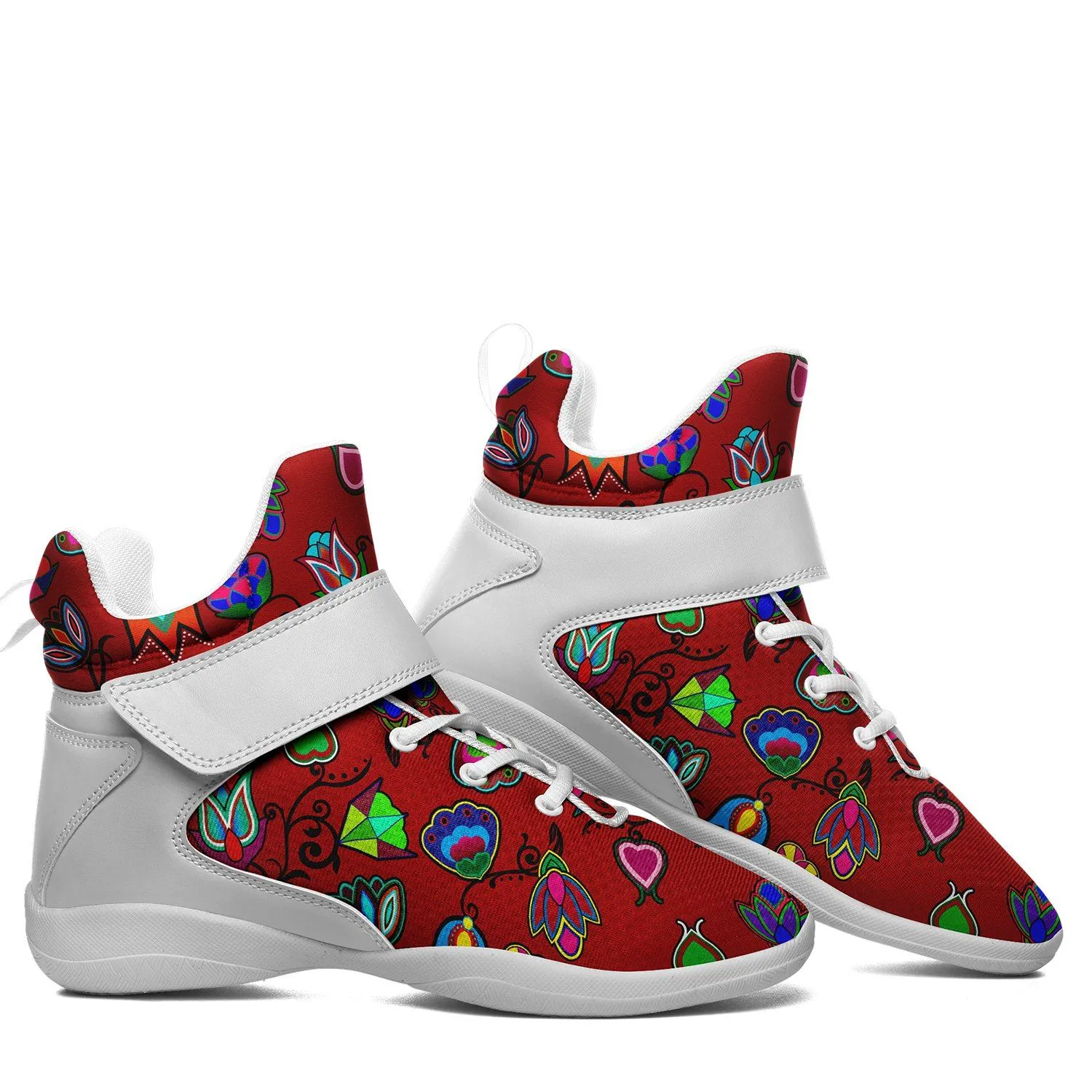 Indigenous Paisley Dahlia Ipottaa Basketball / Sport High Top Shoes