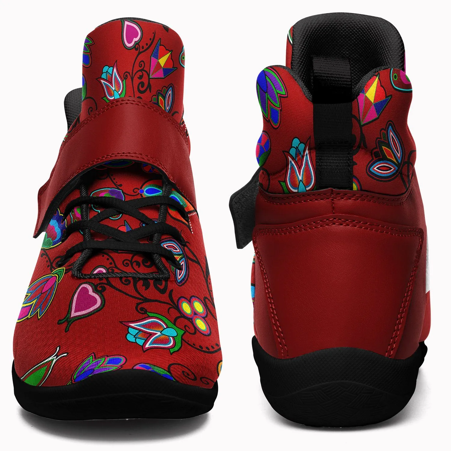 Indigenous Paisley Dahlia Ipottaa Basketball / Sport High Top Shoes