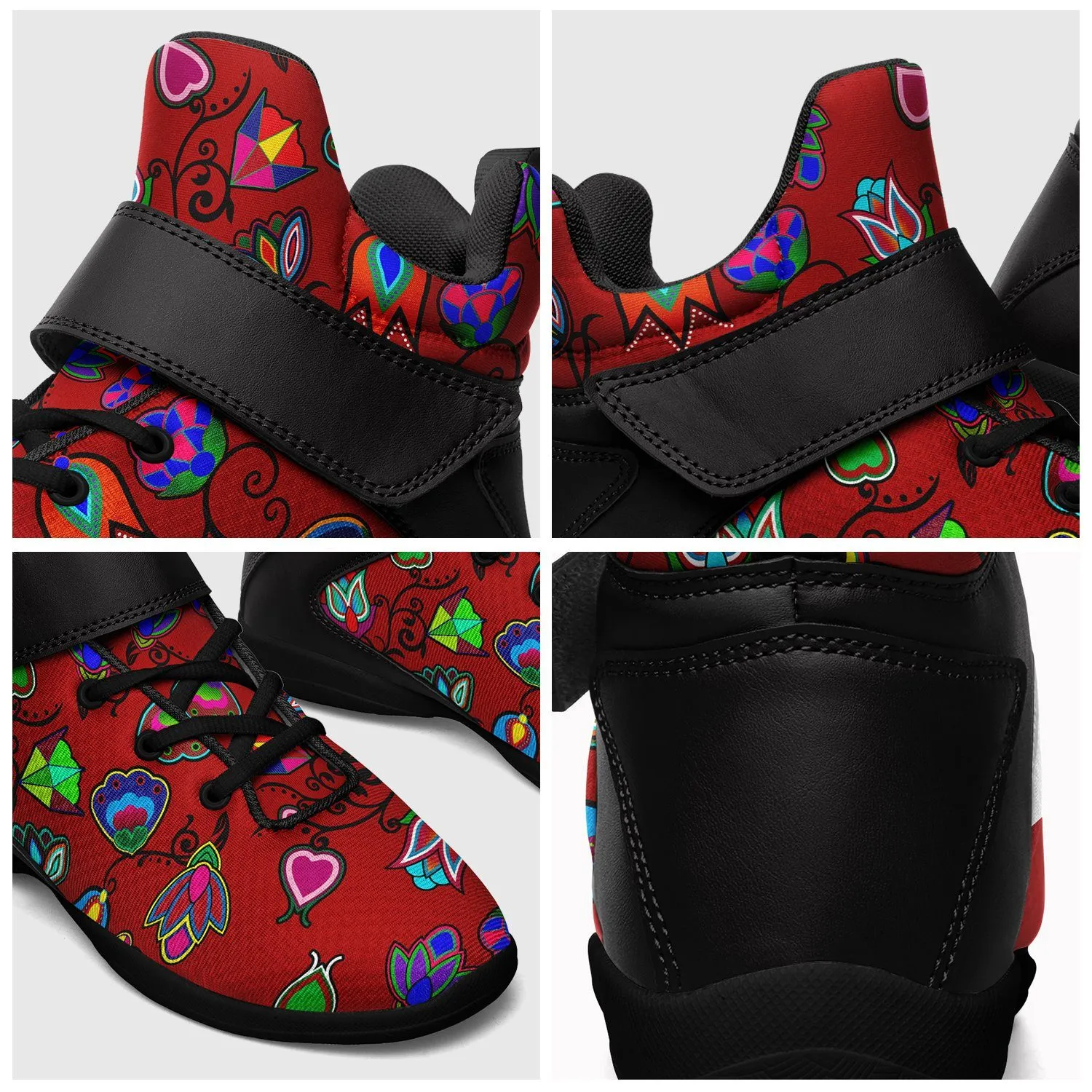 Indigenous Paisley Dahlia Ipottaa Basketball / Sport High Top Shoes