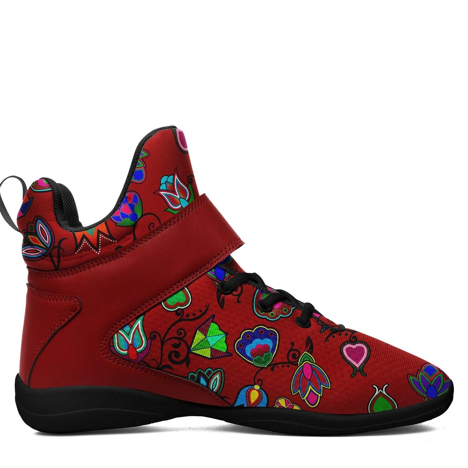 Indigenous Paisley Dahlia Ipottaa Basketball / Sport High Top Shoes