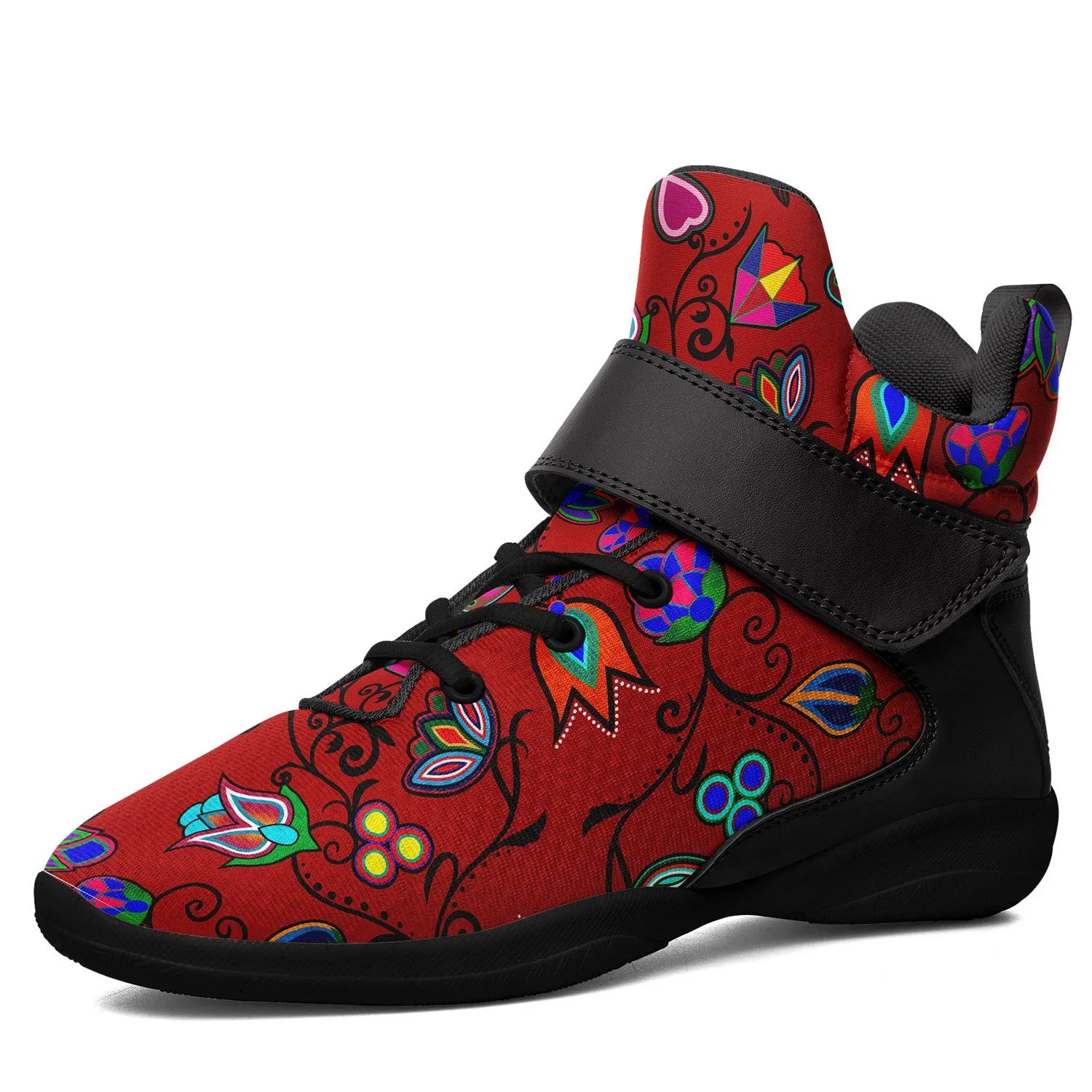 Indigenous Paisley Dahlia Ipottaa Basketball / Sport High Top Shoes