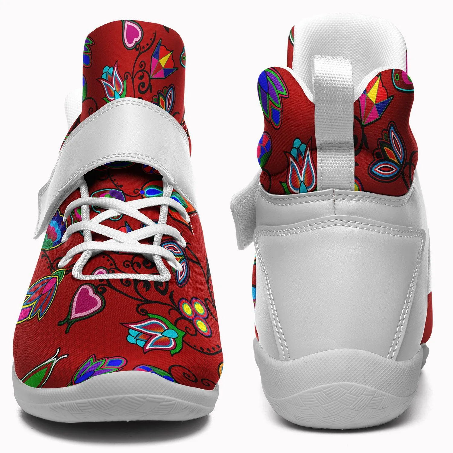 Indigenous Paisley Dahlia Ipottaa Basketball / Sport High Top Shoes