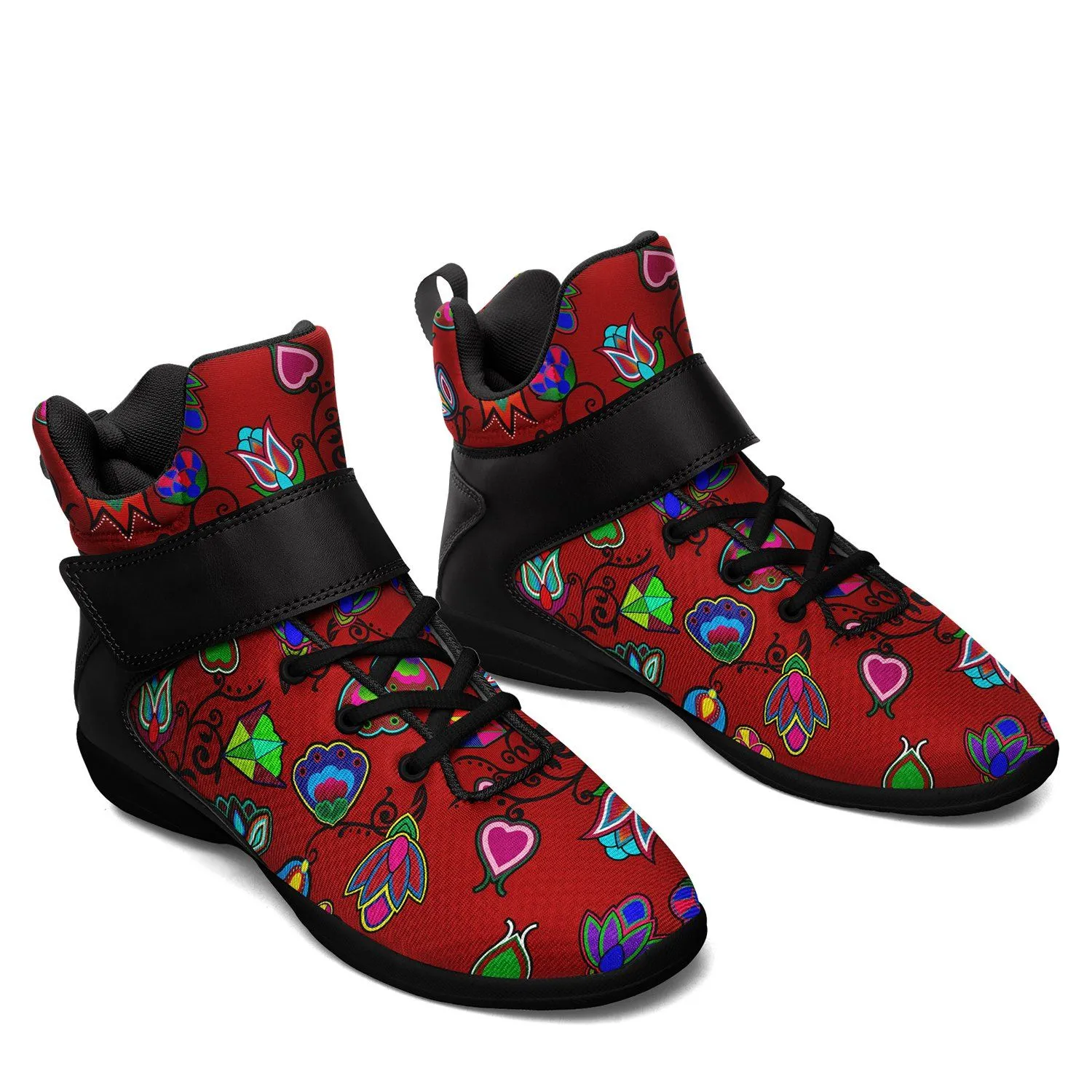 Indigenous Paisley Dahlia Ipottaa Basketball / Sport High Top Shoes