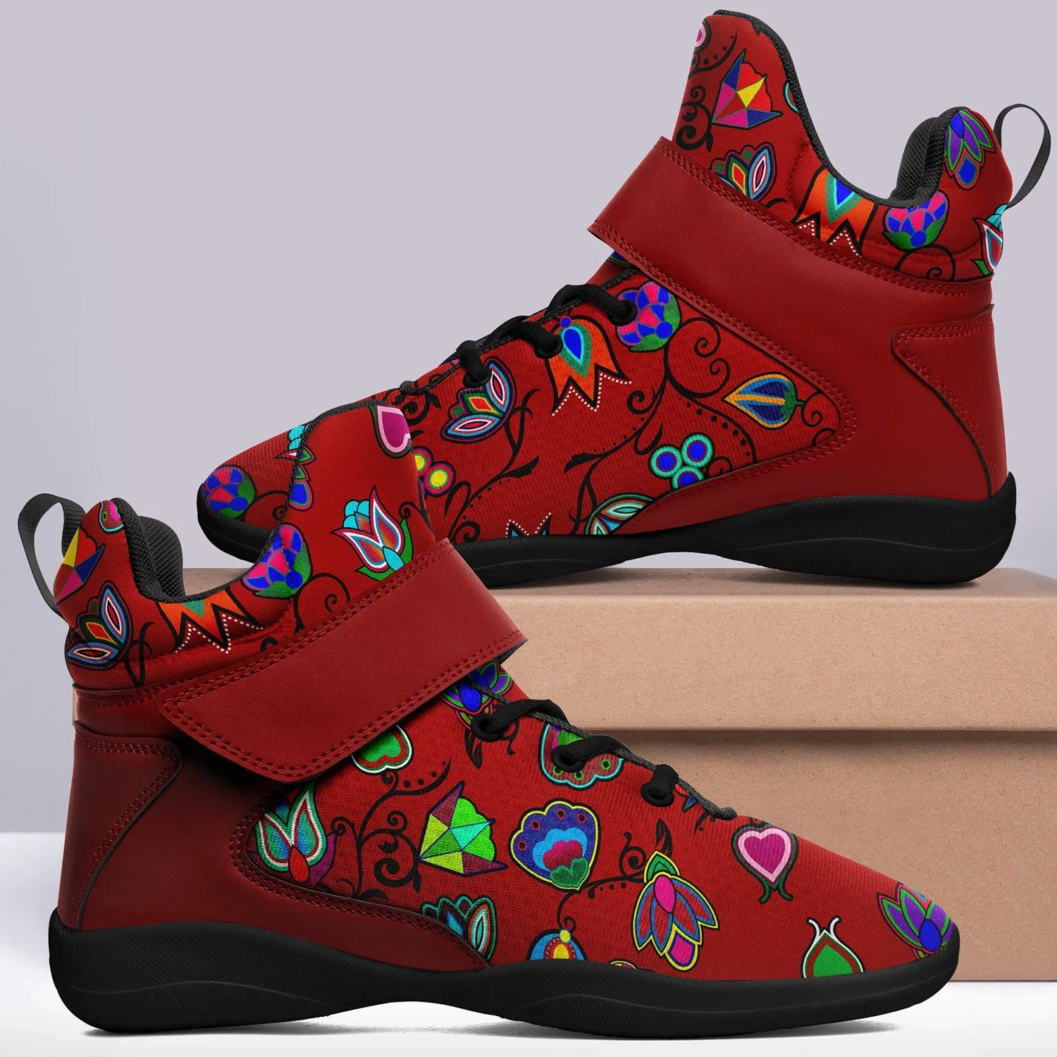 Indigenous Paisley Dahlia Ipottaa Basketball / Sport High Top Shoes