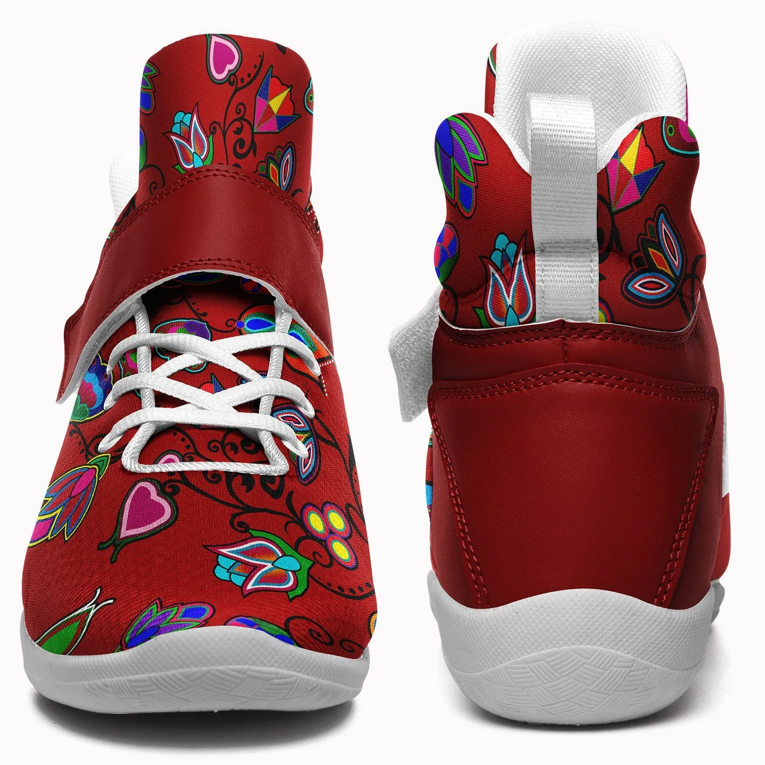 Indigenous Paisley Dahlia Ipottaa Basketball / Sport High Top Shoes