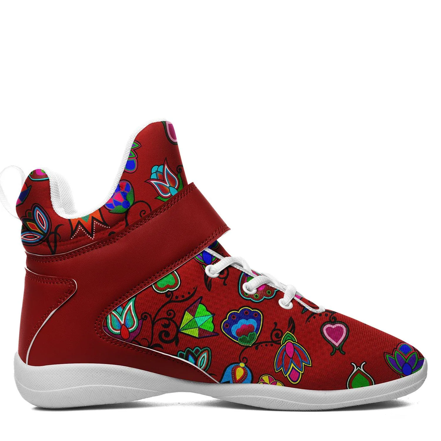 Indigenous Paisley Dahlia Ipottaa Basketball / Sport High Top Shoes