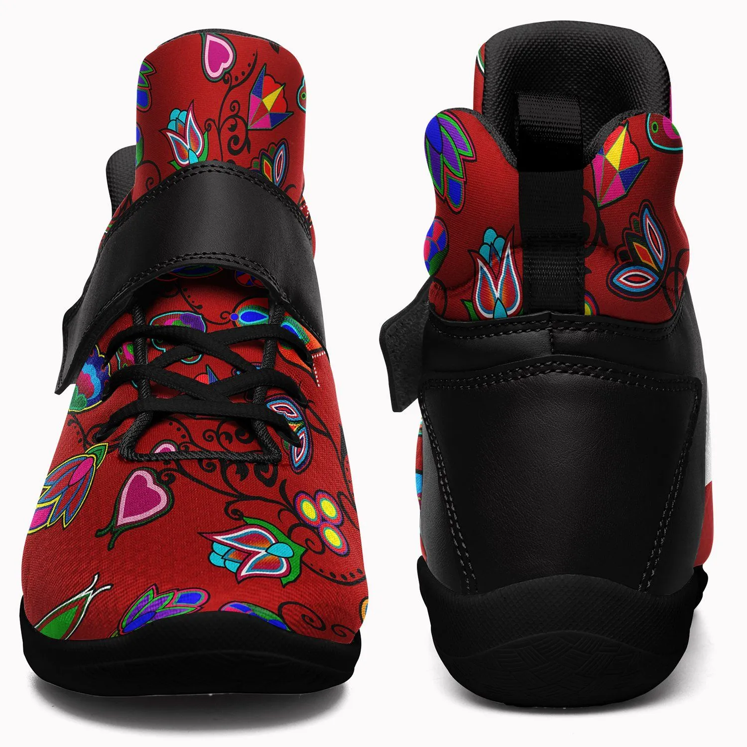 Indigenous Paisley Dahlia Ipottaa Basketball / Sport High Top Shoes