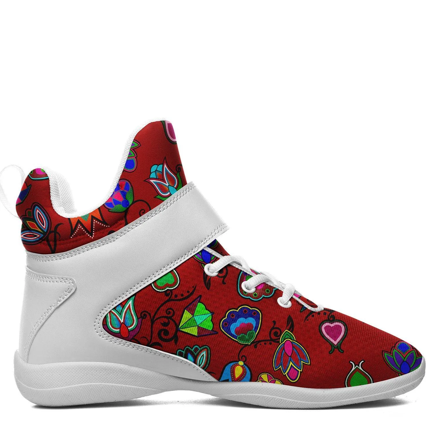 Indigenous Paisley Dahlia Ipottaa Basketball / Sport High Top Shoes