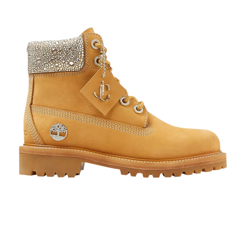 Jimmy Choo x 6" Timberland Premium Boots, Tan