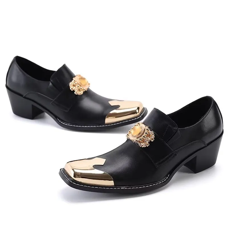 Luxury Square Toe Slip-on Dress Shoes