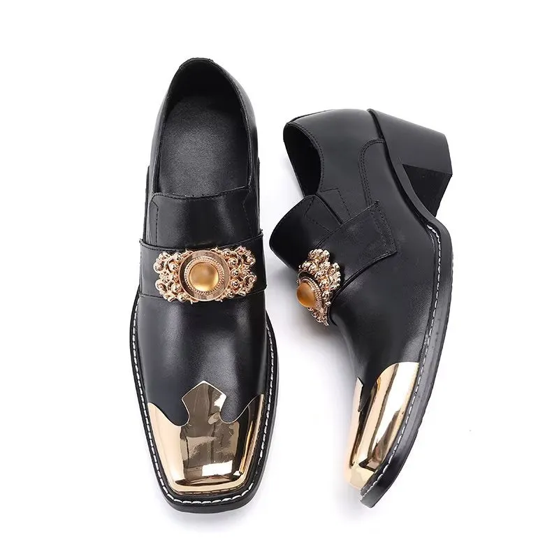 Luxury Square Toe Slip-on Dress Shoes