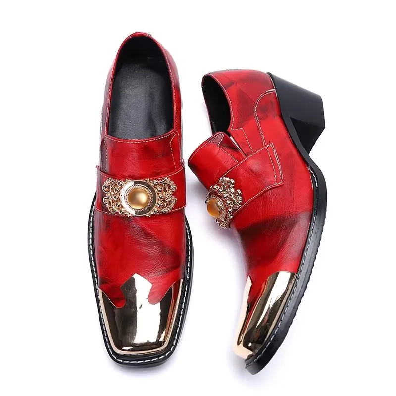 Luxury Square Toe Slip-on Dress Shoes