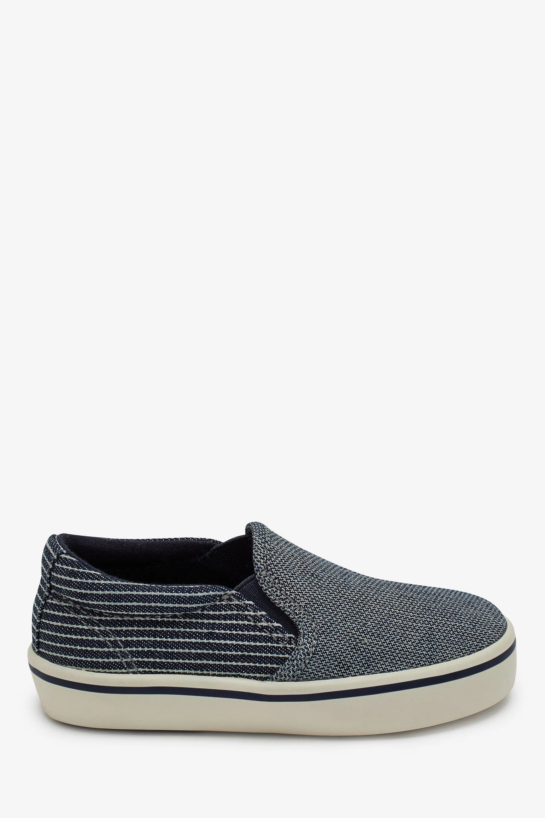 Next Navy Chambray Slip-On Younger Boys Shoes