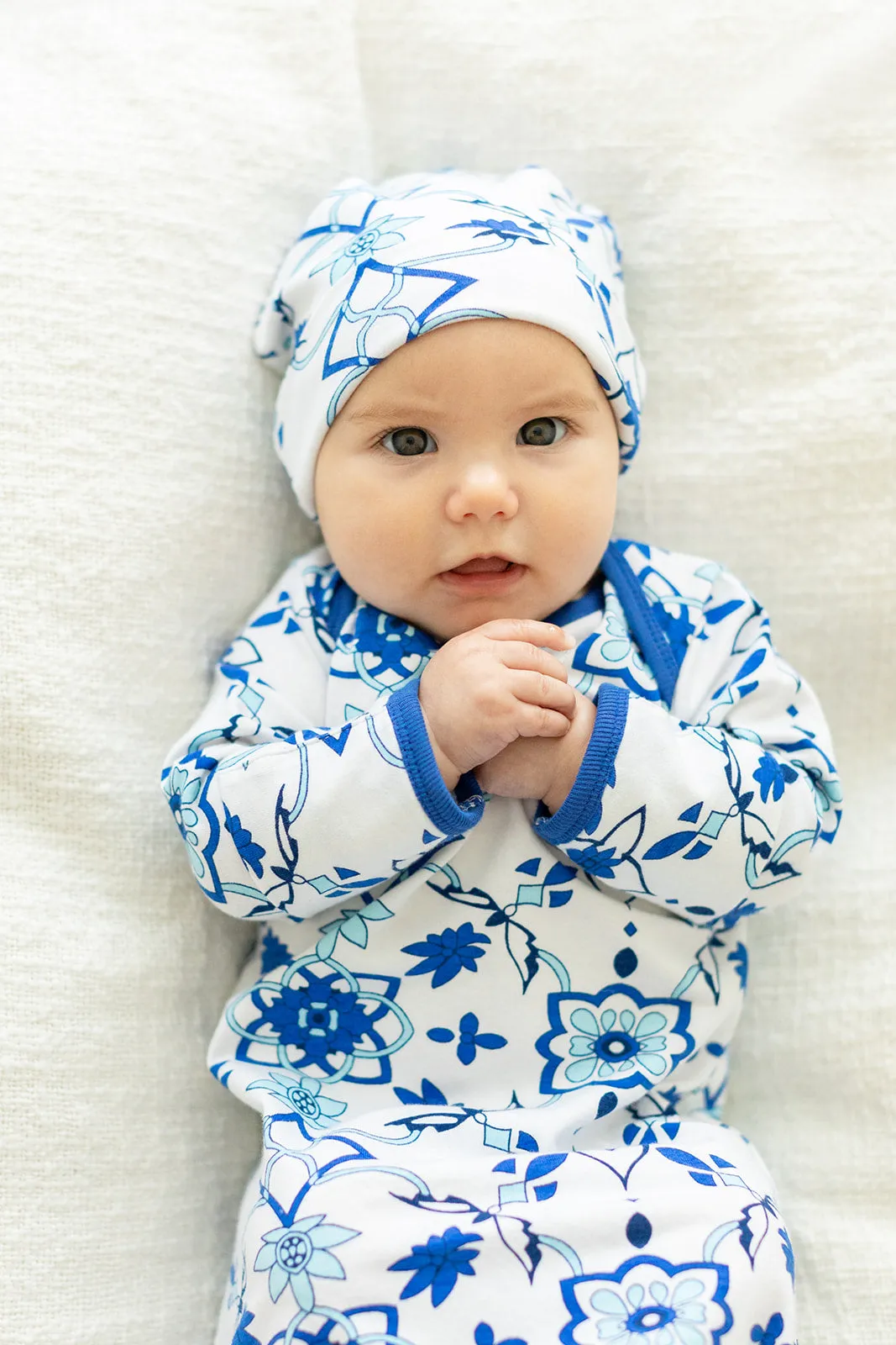 Ophelia Baby Coming Home Outfit and Matching Newborn Hat