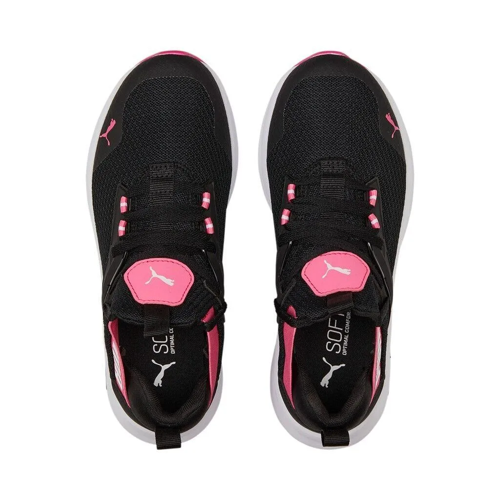 PUMA Enzo 2 Refresh Junior Shoe - Black Pink - Youth - Kids