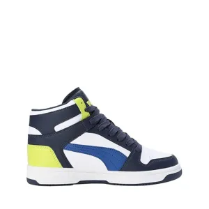 Puma - Unisex-Child Rebound Layup Sl Shoes, Color Cobalt Glaze/White/Club Navy