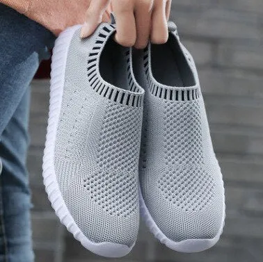 Rimocy  New Breathable Mesh Sneakers Women Flats Lightweight Non-slip Sports Shoes Ladies Comfortable Soft Sole Casual Shoes