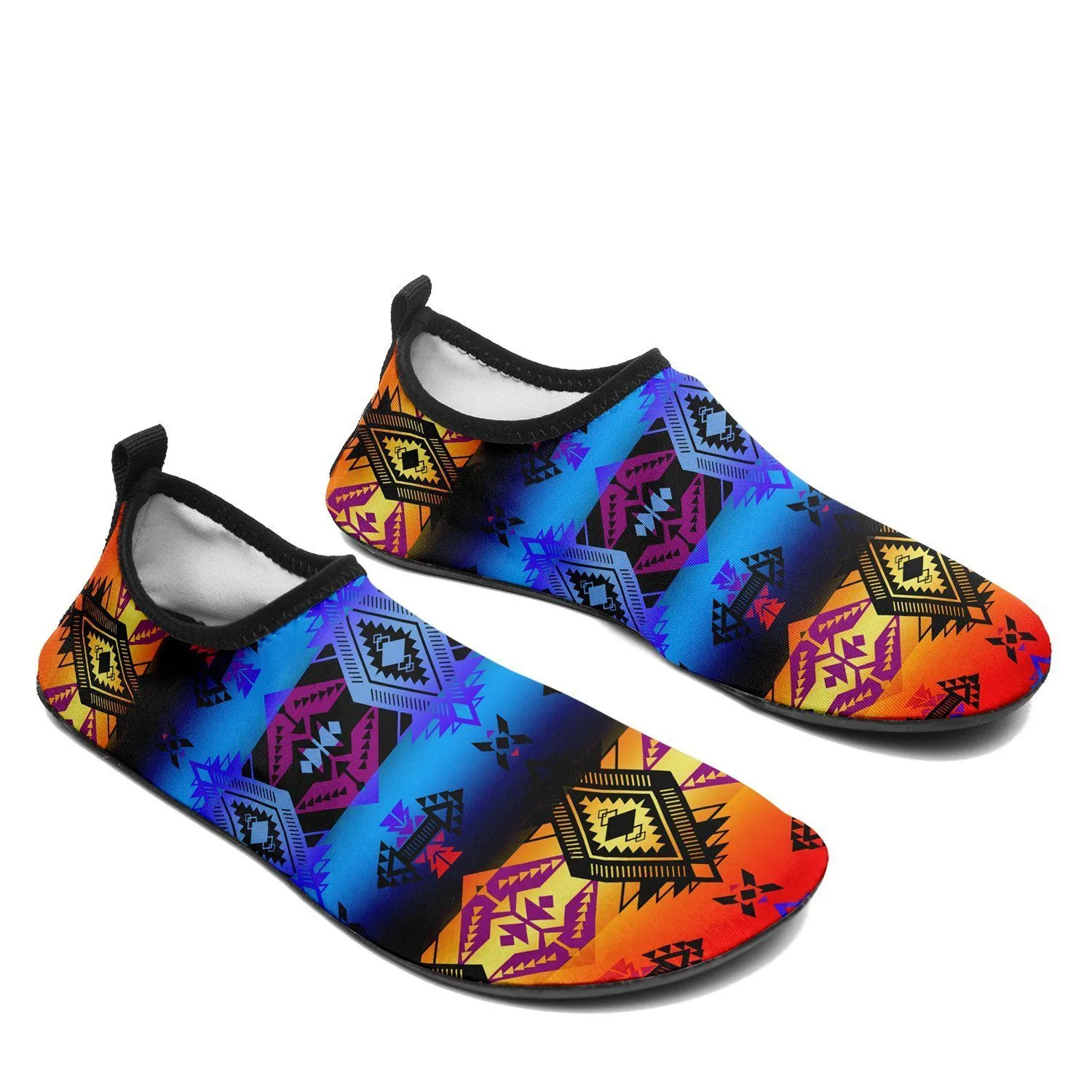 Sovereign Nation Sunset Sockamoccs Kid's Sockamoccs Slip On Shoes