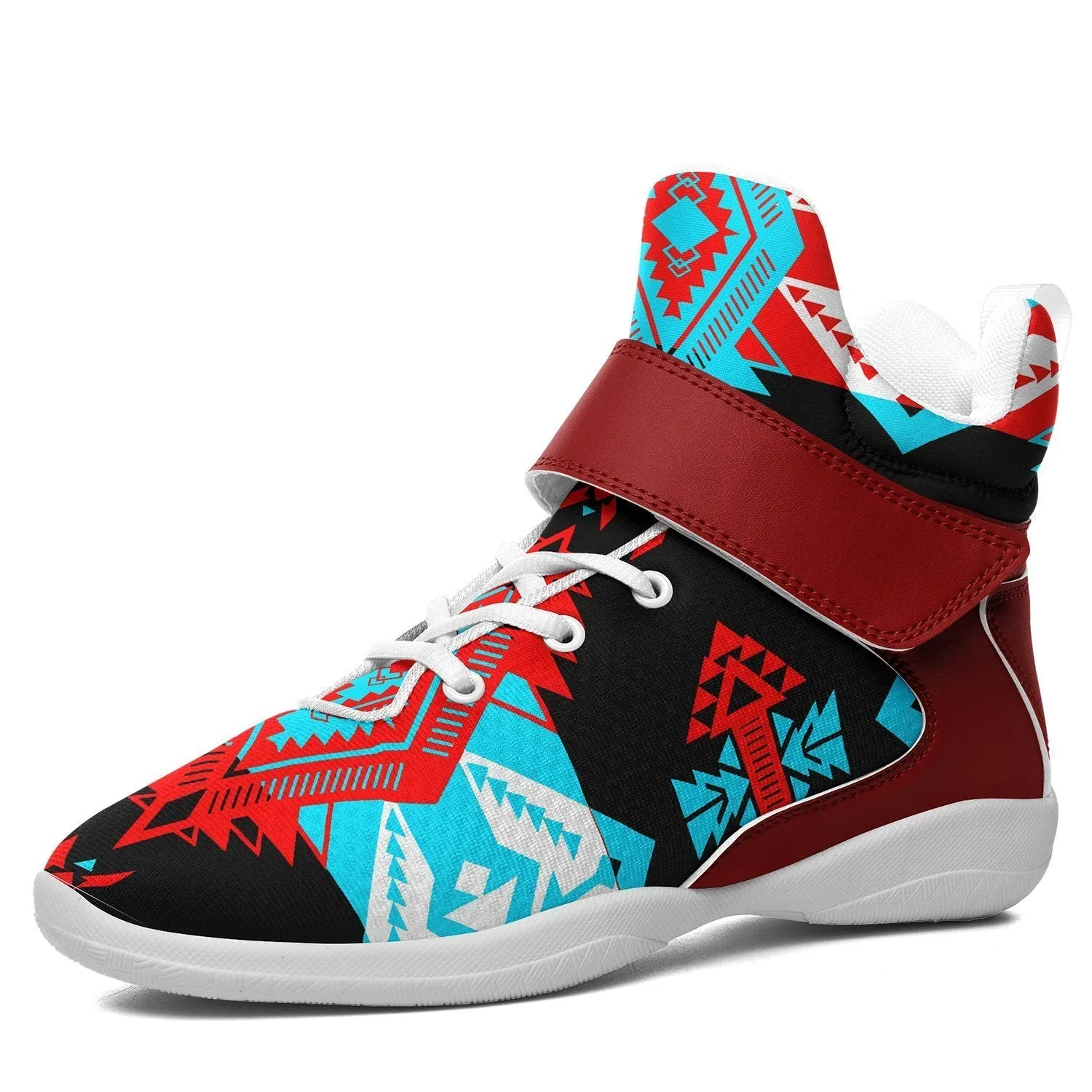 Sovereign Nation Trade Ipottaa Basketball / Sport High Top Shoes - White Sole