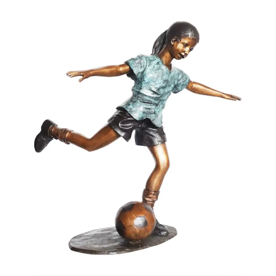 Star Kicker Soccer Statue