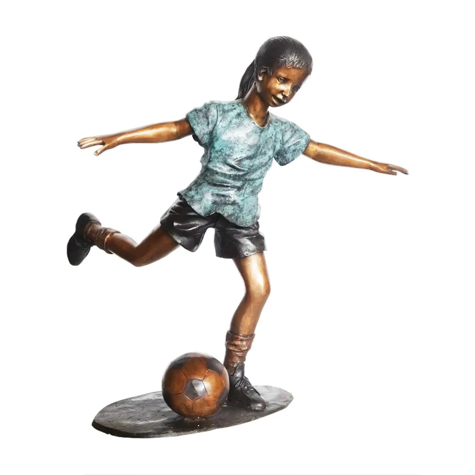 Star Kicker Soccer Statue