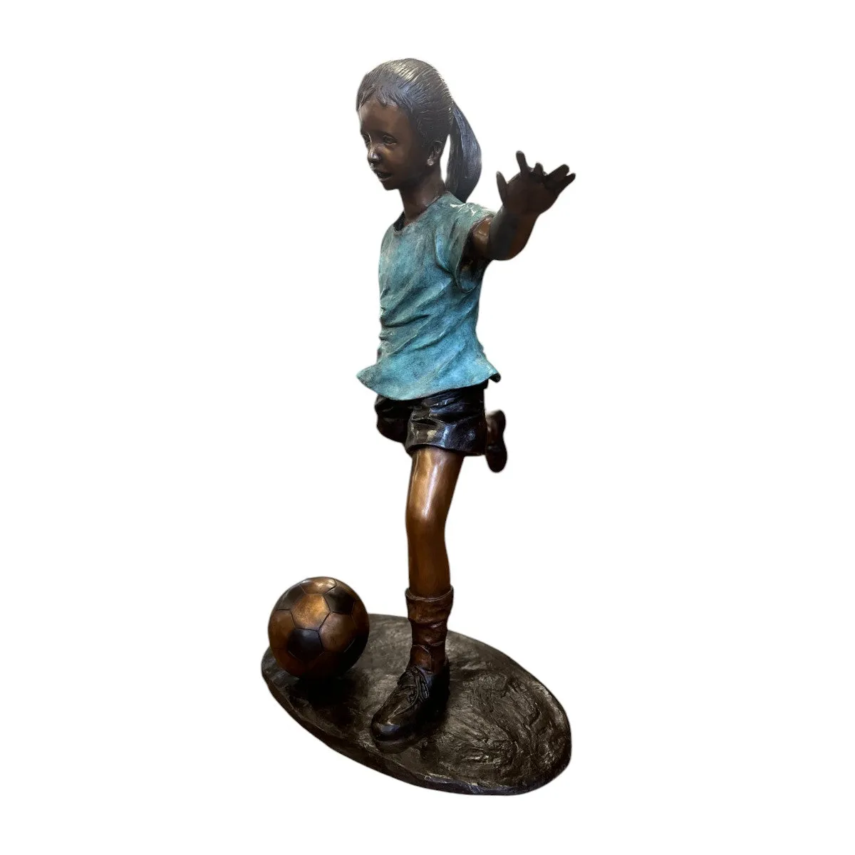 Star Kicker Soccer Statue