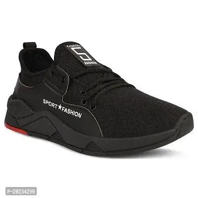 Stylish Black Sports Shoes For Men.