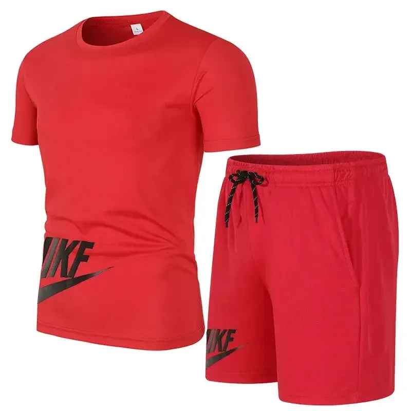 Summer Men's Sports Shorts Set  Breathable Quick-Drying Basketball Outfit