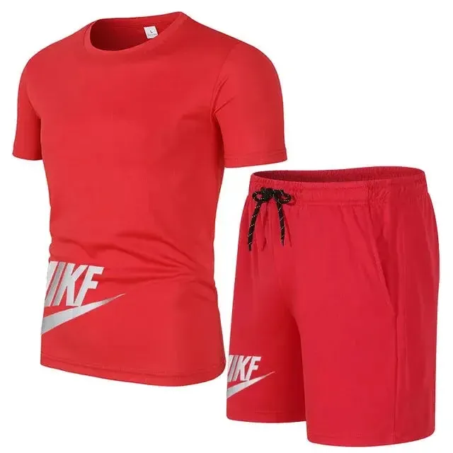 Summer Men's Sports Shorts Set  Breathable Quick-Drying Basketball Outfit