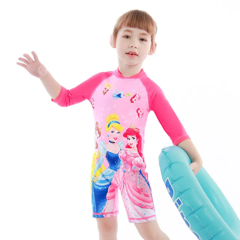 Swimsuit  Children's  Girl's One-Piece Swimming Suit 2-8 Years Old  Children's Clothing  Girl Princess