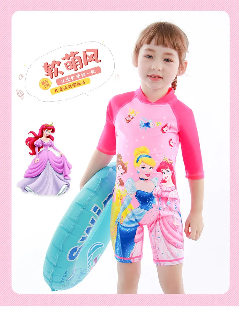 Swimsuit  Children's  Girl's One-Piece Swimming Suit 2-8 Years Old  Children's Clothing  Girl Princess