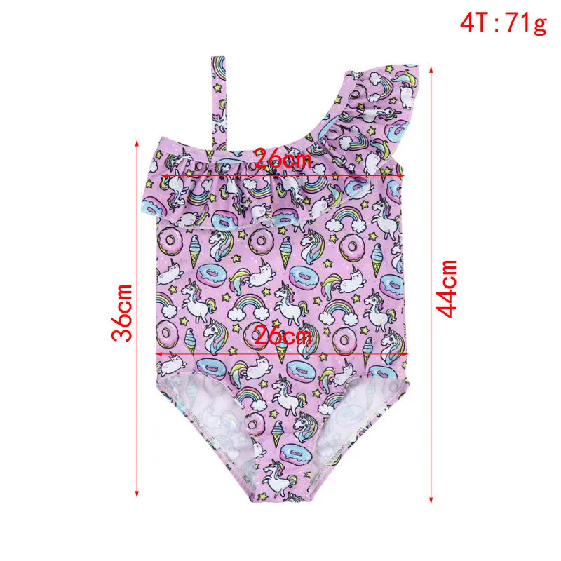 Swimsuit European  Infant Single-Shoulder Suspender for girls